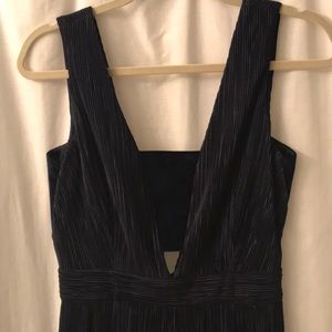 Gianni Bini Dresses - Navy Blue Party Jumpsuit with Velvet Gianni Bini Dresses - Navy Blue Party Jumpsuit with Velvet